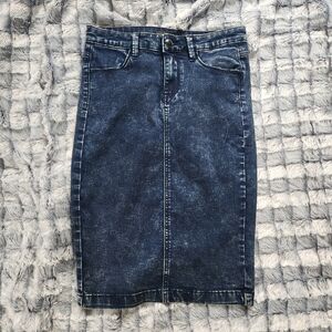 Forever 21 Acid Wash Denim Skirt